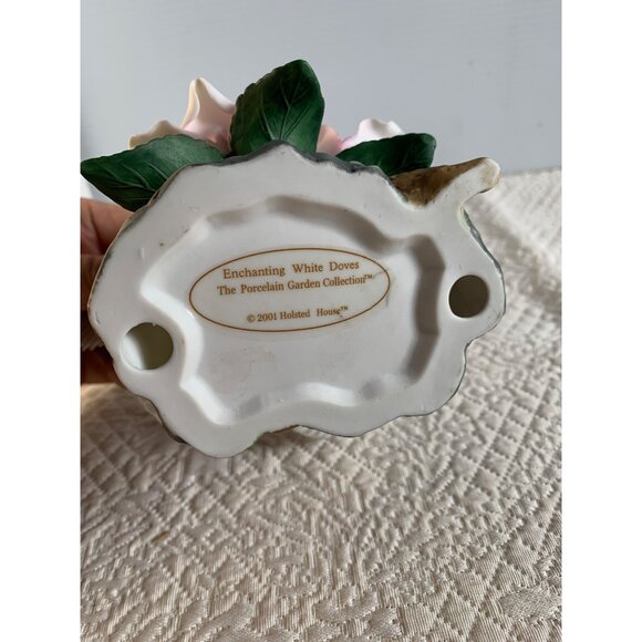Holsted House Enchanting White Doves the Porcelain Garden Collection Birds 2001 - Picture 8 of 16
